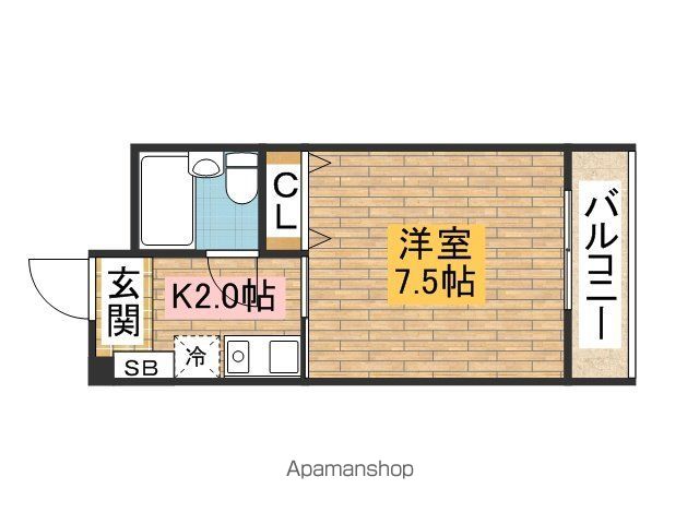 クレストコートの間取り写真
