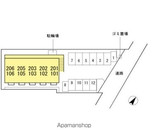 ブランフルール 106 ｜ 山梨県南アルプス市徳永262-1（賃貸アパート1K・1階・30.03㎡） その21