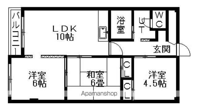 長井マンションの間取り写真