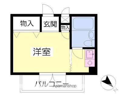 サンプラザベビードール[1R/20m2]の間取図