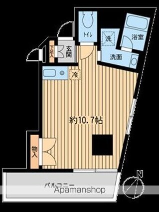 神楽坂フラッツ[1R/29.37m2]の間取図