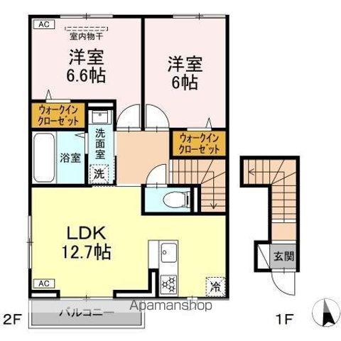 フォルテーヌ・イイクラIIの間取り写真