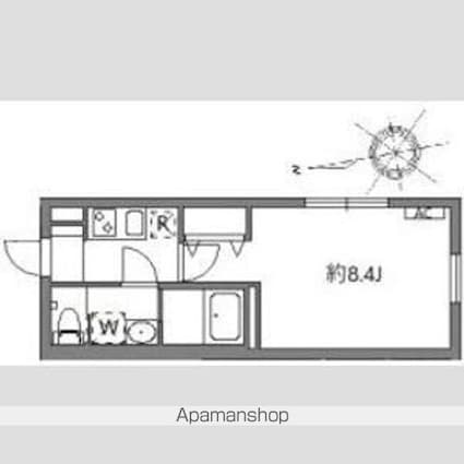 グランピア中野坂上[1K/25.05m2]の間取図