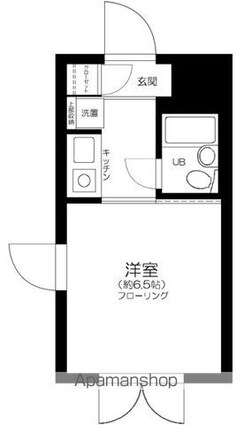 東京都世田谷区代沢３丁目[1K/17.92m2]の間取図