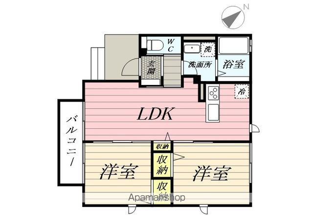 ラヴァージュ東仙台の間取り写真
