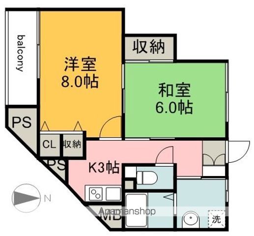 グランドルチェ国泰寺の間取り写真