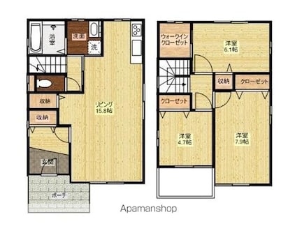 和歌山県和歌山市西高松２丁目[3LDK/86.12m2]の間取図