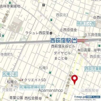 ハーモニーレジデンス西荻窪[1K/25.72m2]の周辺