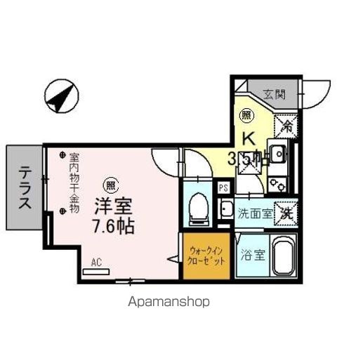 アンソレイエの間取り写真