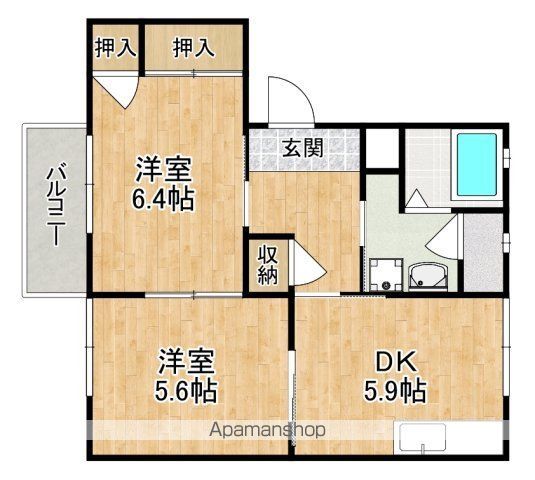 コーポNKの間取り写真