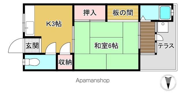 西野荘の間取り写真