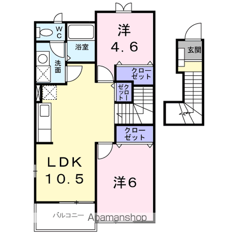 【ル・シエルⅡの間取り】