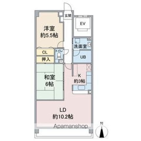 アソシア高社の間取り写真