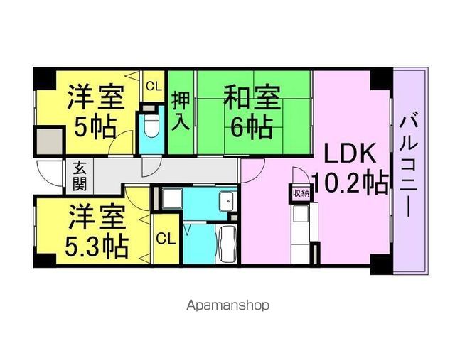グレース門戸荘の間取り写真