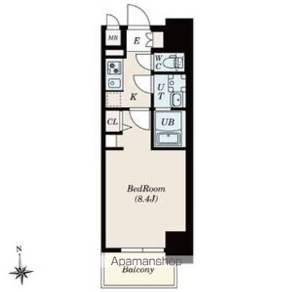 ＳーＲＥＳＩＤＥＮＣＥ尾頭橋ｂｅａｕｔｅ[1K/25.98m2]の間取図