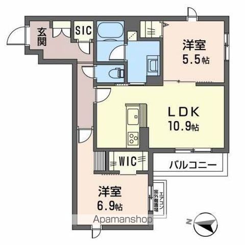 SHAMAISON NORTH FIELDの間取り写真