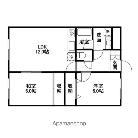 ベルビュ２１の間取り