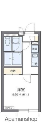 クレイノビアンカーサ[1K/21.3m2]の間取図