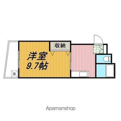 アクシス根本[1DK/29.77m2]の間取図