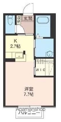 ラフィネド・メゾン[1R/28.24m2]の間取図