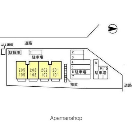セジュール・グラシア[1LDK/41.26m2]の配置図