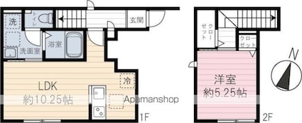 Ｒｉｔｏｒｎｏ[1LDK/41.61m2]の間取図