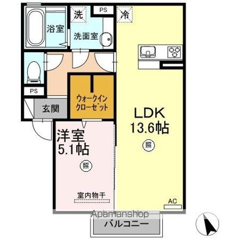 サンシャイン愛の間取り写真