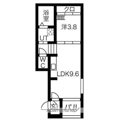 メゾン　アヴェニール[1LDK/32.75m2]の間取図
