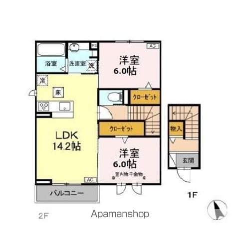 DーROOM ZEN レーブの間取り写真