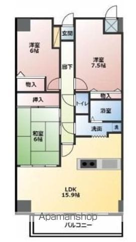 サーパス鷹子弐番館の間取り写真