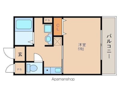 リープライツ[1K/27.93m2]の間取図