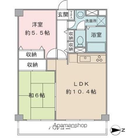 マンション白陽の間取り写真