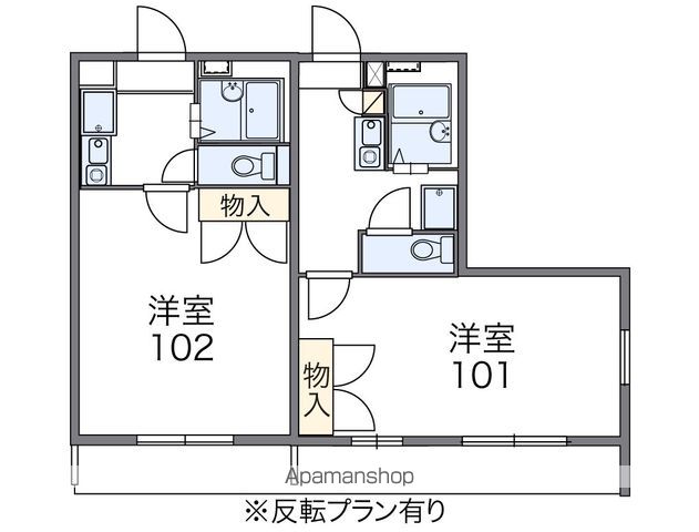 レオパレスこーぽ谷本の間取り写真