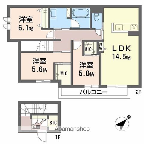 ルミエール曙町の間取り写真