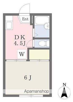 ＰＯＰＯＬＯ宮田[1DK/22.68m2]の間取図