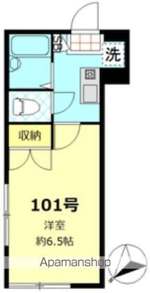 コリドー蒲田[1K/18.83m2]の間取図