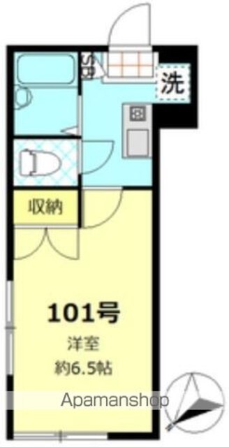 コリドー蒲田[1K/18.83m2]の間取図