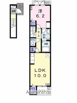 メゾン　タカヤ[1LDK/43.79m2]の間取図