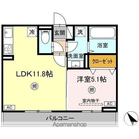 DーROOM Nの間取り写真