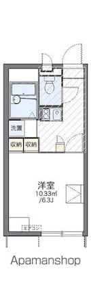 レオパレス桜[1K/21.24m2]の間取図