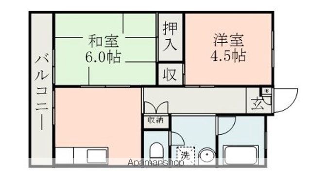 エクセルハイツ帯山の間取り写真