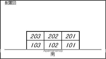 ＳｕｒｐｌｕｓＯｎｅ公園のよこ[1K/28.02m2]の配置図