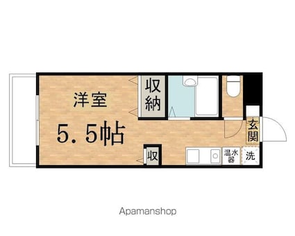 ジュネス桜ヶ丘[1R/20m2]の間取図