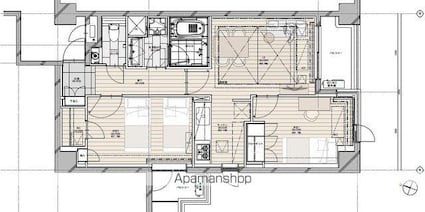 ＮＫ青山ホームズ[2LDK/62.02m2]の間取図