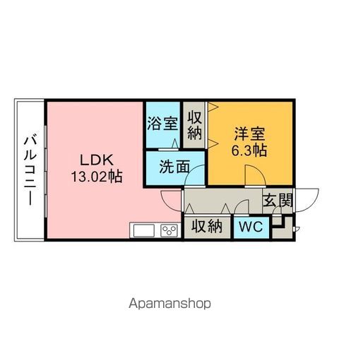 アンプルール リーブル 悠IIの間取り写真