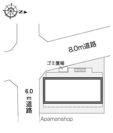 レオパレス大智[1K/19.87m2]の配置図
