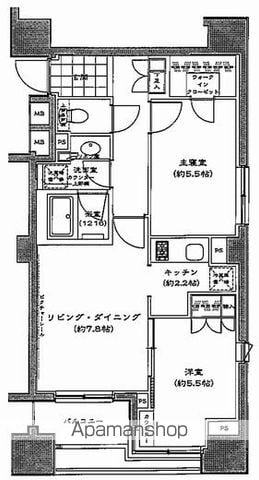 パークハビオ八丁堀の間取り写真