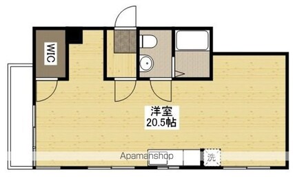 セブンハイツ[1R/43.47m2]の間取図