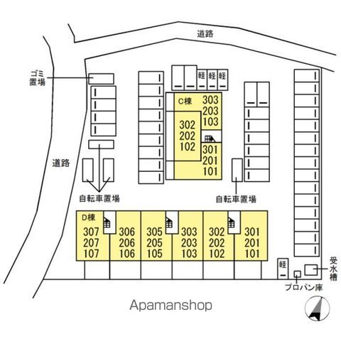 【糟屋郡粕屋町大字阿惠のアパートの写真】