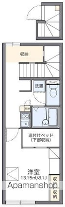 レオパレスＢＡＬＺＡＣ[1K/28.02m2]の間取図